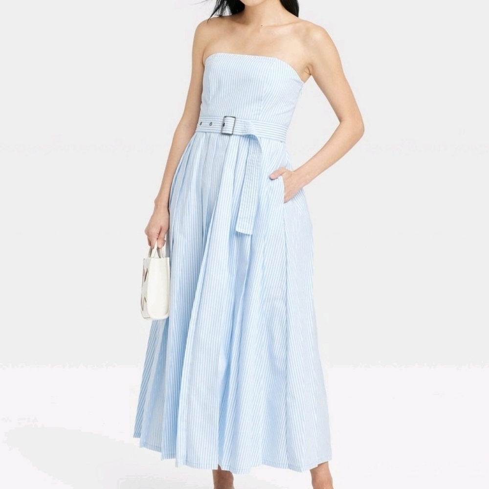 Womens belted midi dress size 14